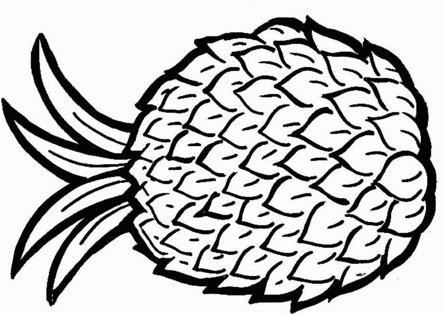 Pineapple Coloring Page | Coloring Pages