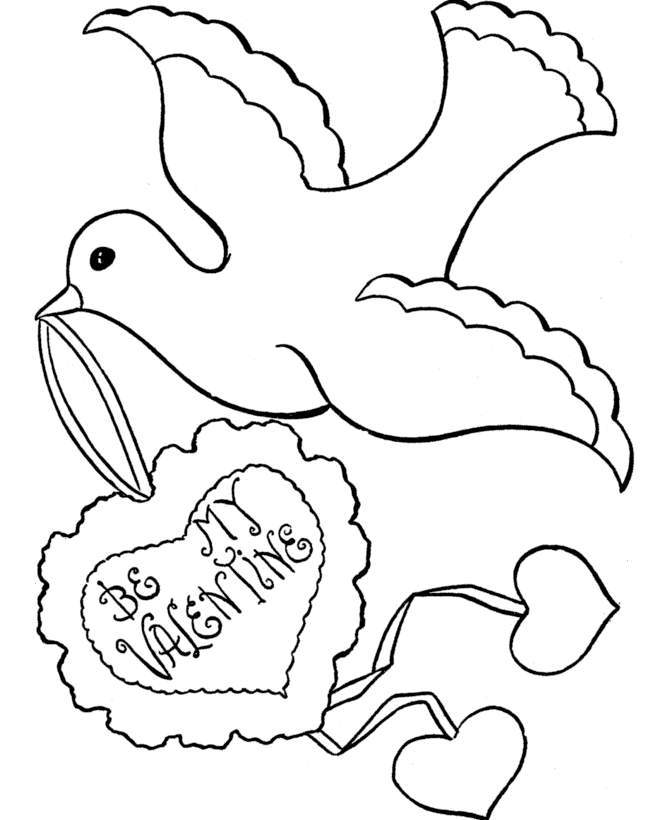 Be My Valentine Coloring Picture