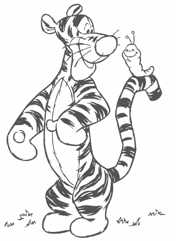 y tigger Colouring Pages