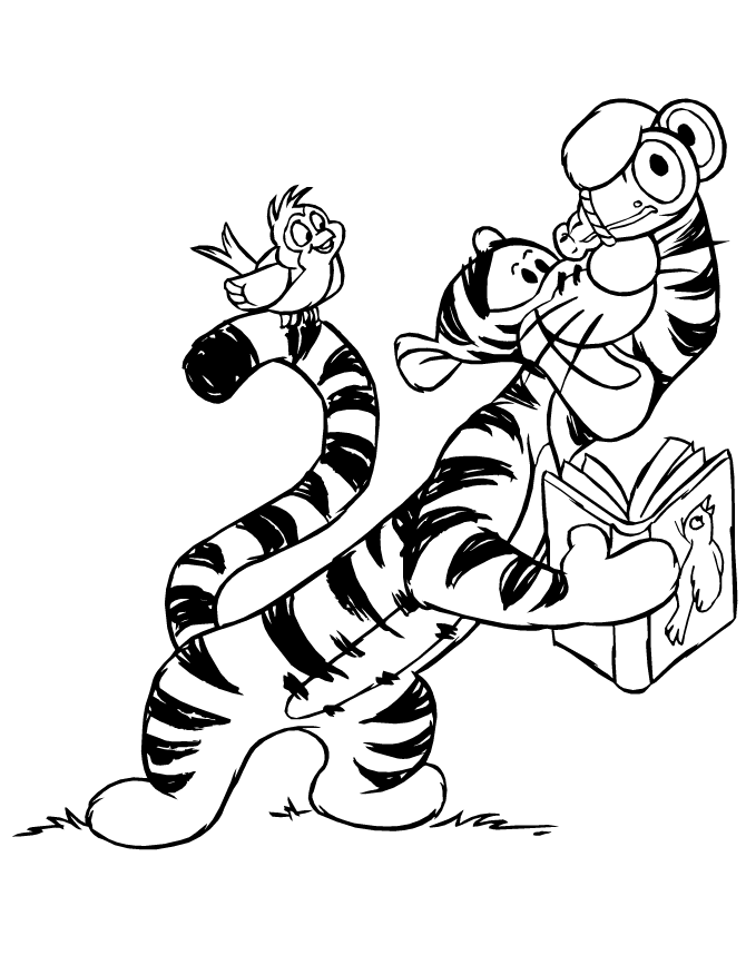 Free Printable Tigger Coloring Pages | H & M Coloring Pages