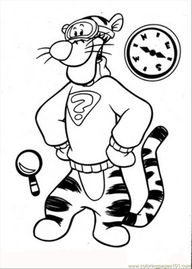 Coloring Pages 0 Ds Friends Tigger Pooh25 (Mammals > Tiger) - free