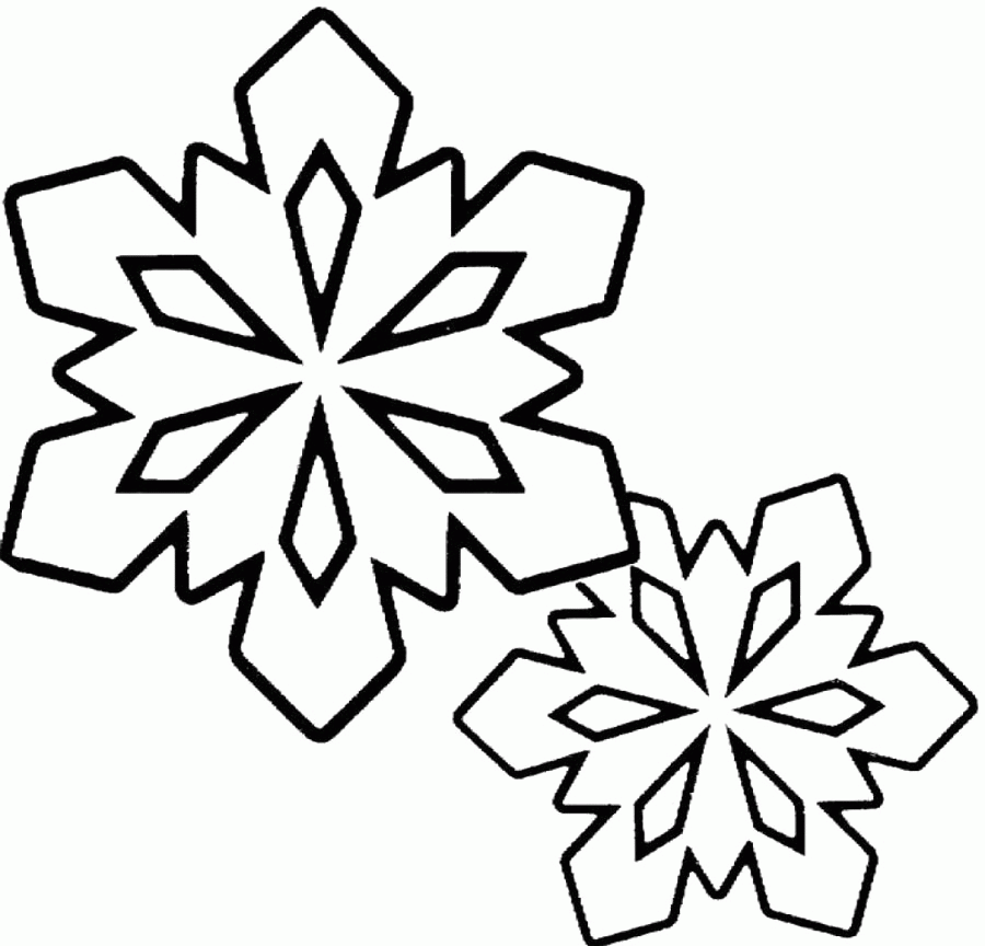 Snowflake : Winter Snowflake Coloring Page, Type Snowflake