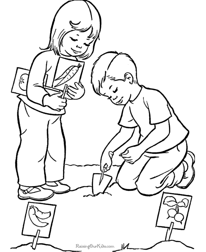 Summer coloring page 009