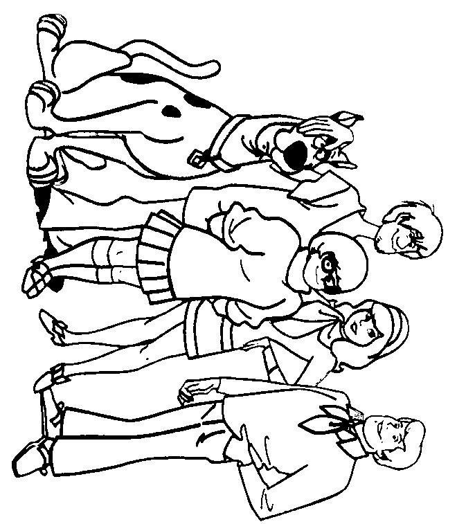Scooby Doo And The Gang Coloring Pages - Free Printable Coloring