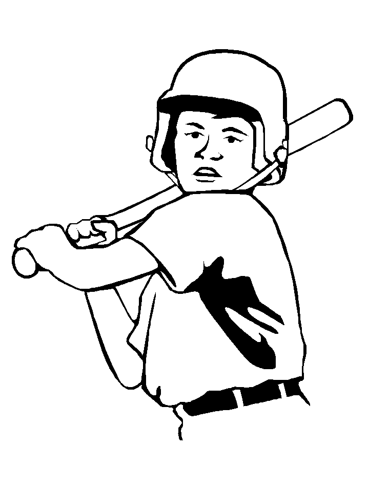 Coloring Pages Of Baseball Players | Coloring Pages For Kids
