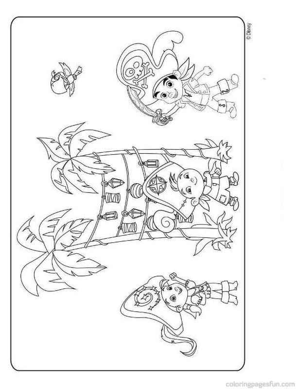 Jake and the Never Land Pirates Coloring Pages 6 | Free Printable