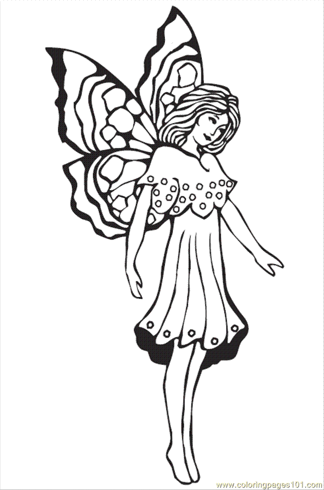 Coloring Pages Fairies 5 (Cartoons > Disney Fairies) - free