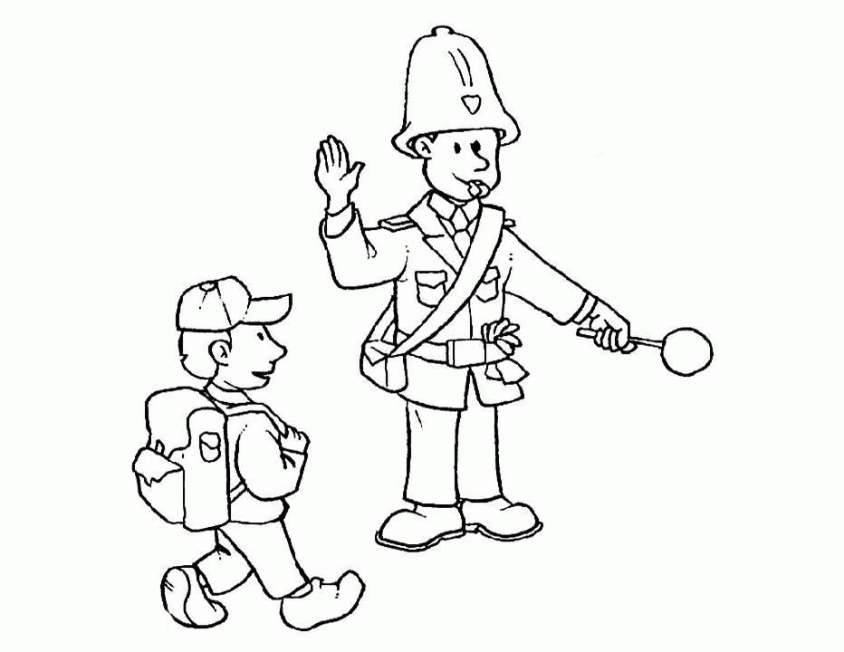 Policeman Policia Coloring Pages - Police Coloring Pages