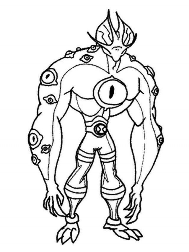Coloring Pages Attractive Ben Ten Coloring Pages Coloring Page