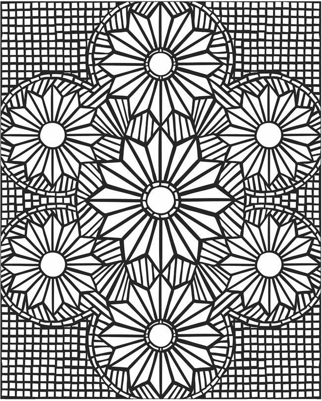Mosaic Coloring Pages mosaic patterns coloring pages – Kids