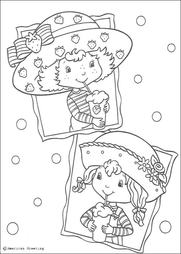 STRAWBERRY SHORTCAKE coloring pages - Strawberry Shortcake and