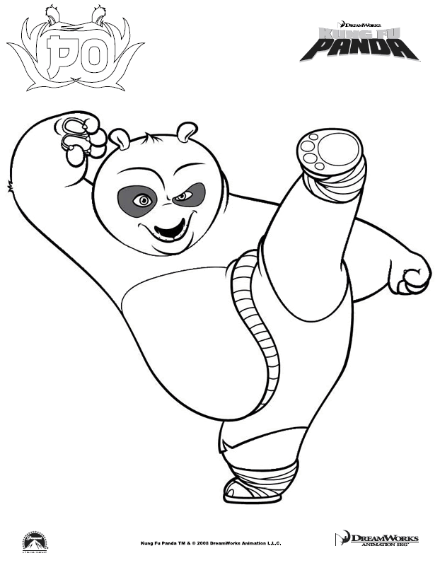 Related Pictures Kung Fu Panda Coloring Pages Car Pictures