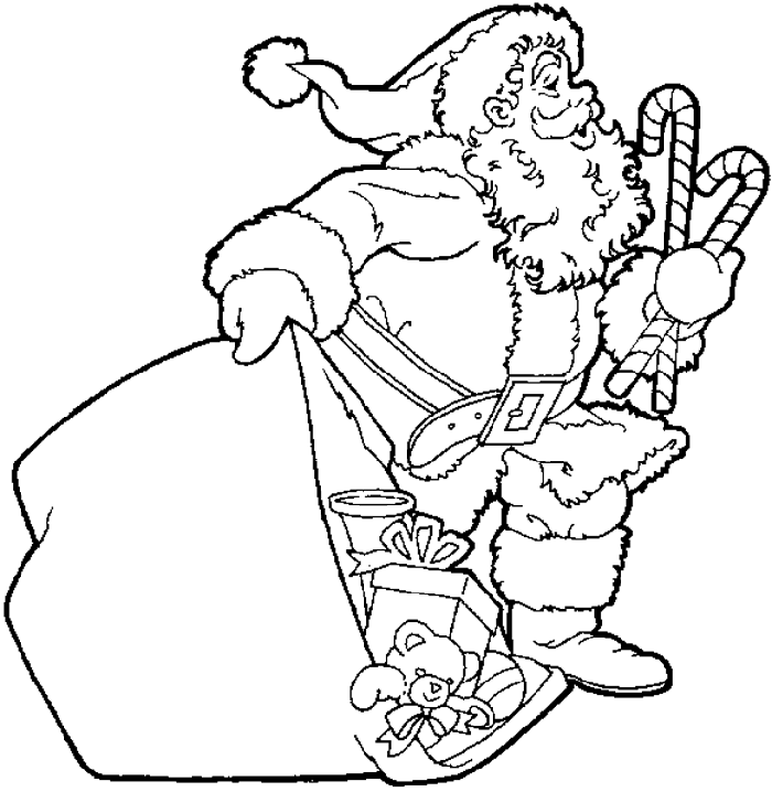 Santa Claus Coloring Pages For Kids 112 | Free Printable Coloring