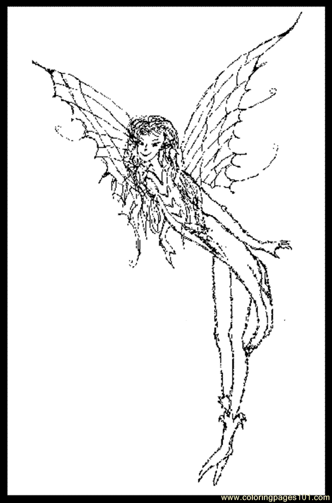 butterfly fairies Colouring Pages (page 3)