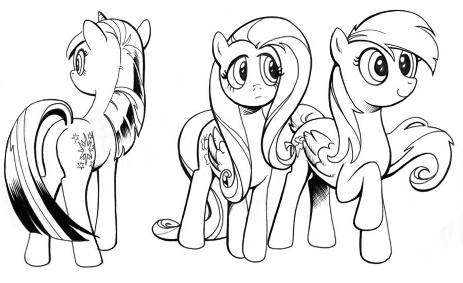 My Little Pony character studies by andypriceart on deviantART