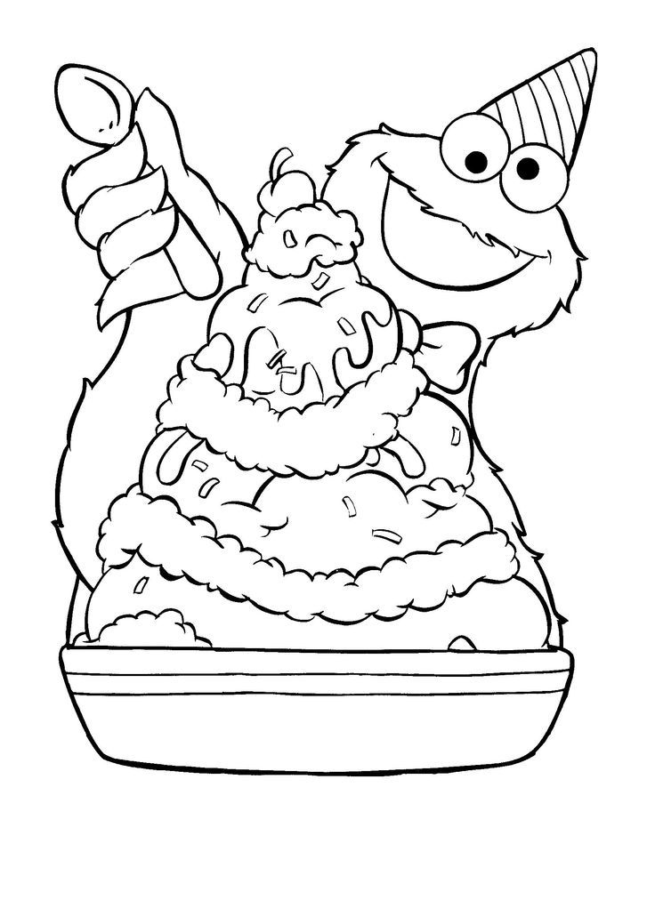 Sundae Coloring Pages