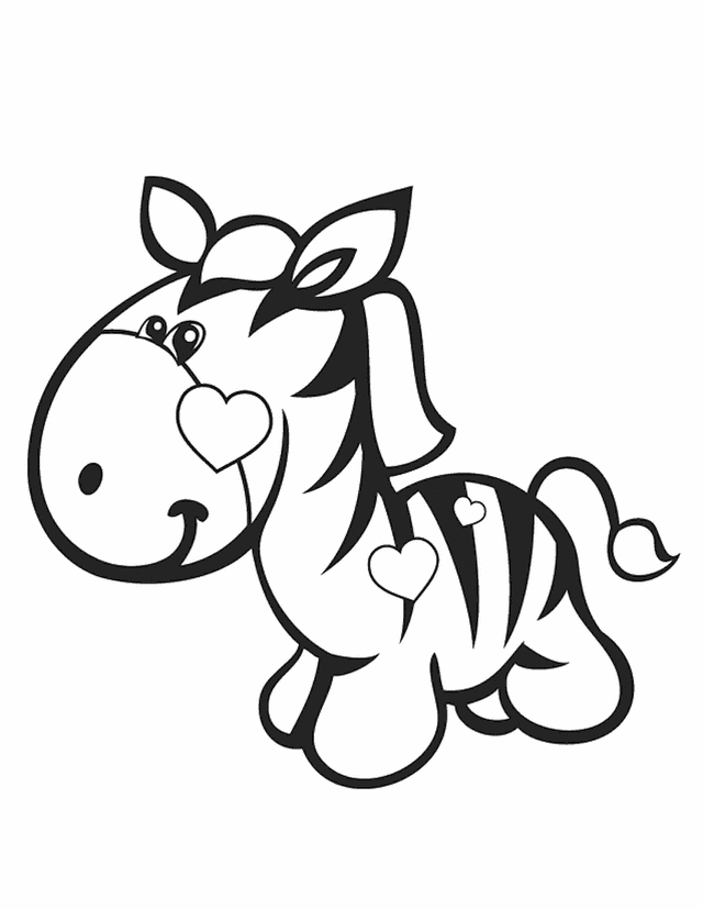 Cute Zebra Coloring Pages Coloring Pages For Adults Coloring