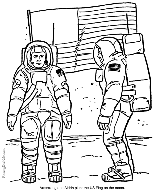 Apollo space program coloring pages for kid 126