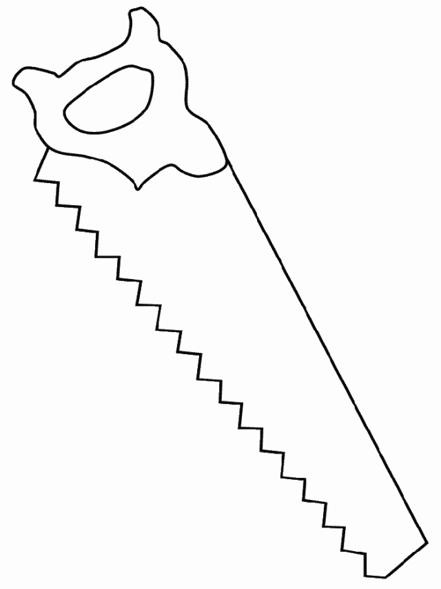 simple construction tools coloring pages | coloring pages