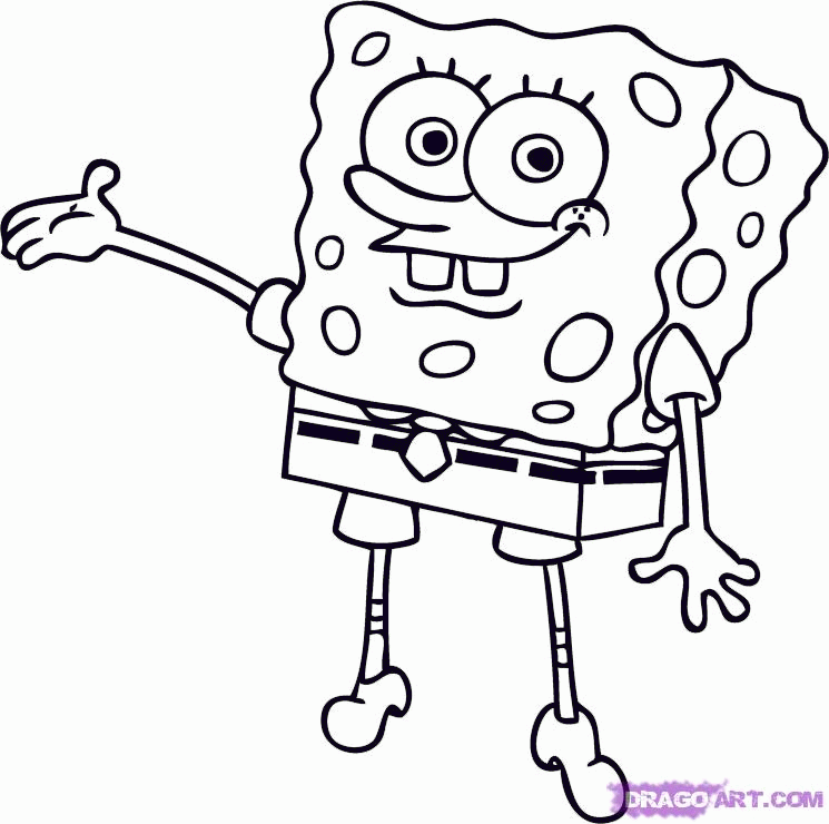 How to Draw SpongeBob SquarePants, Step by Step, Nickelodeon
