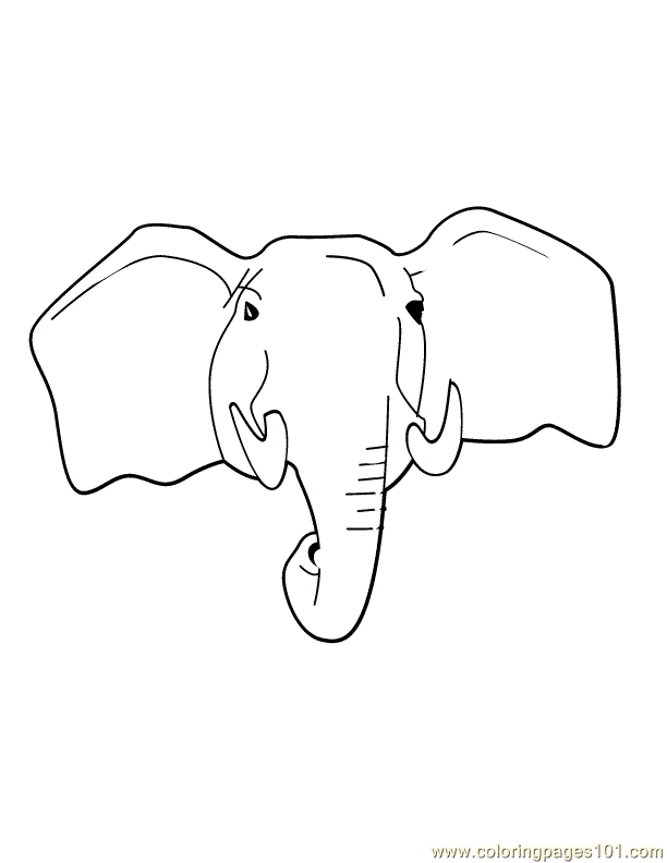 Coloring Pages Elephant (Mammals > Elephant) - free printable