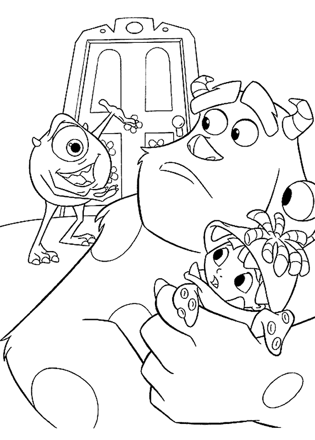 Monsters inc Coloring Pages - Coloringpages1001.