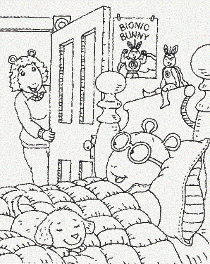 Arthur Colouring Pages (page 2)