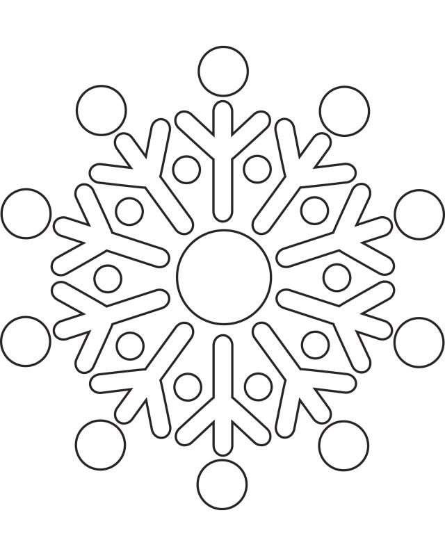 Snowflake Coloring Pages For Kids 223 | Free Printable Coloring Pages