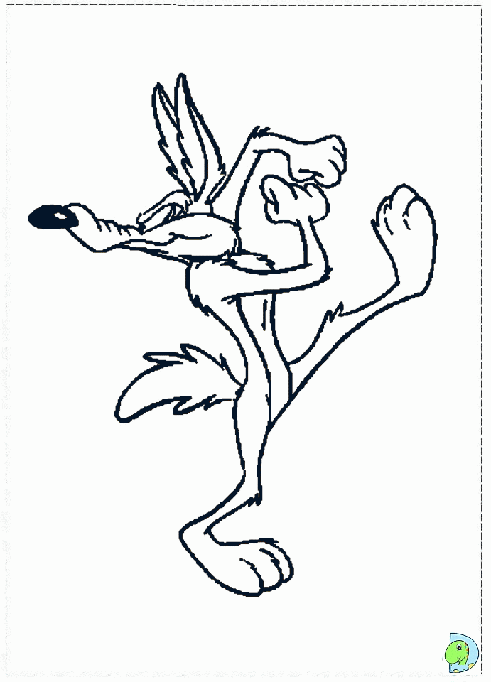 Wile e Coyote Coloring page
