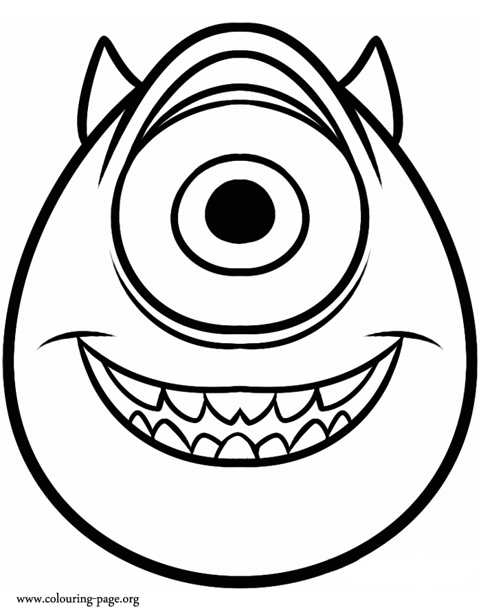 Monsters University - Mike Wazowski coloring page