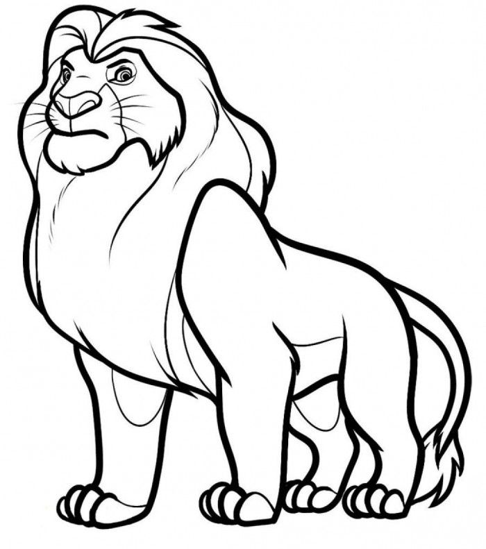 Lion King Coloring Pages For Kids | 99coloring.com