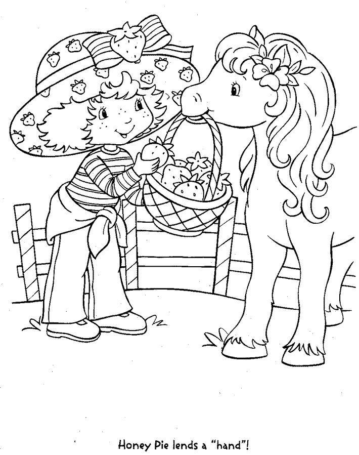 Strawberry Shortcake Coloring Picture