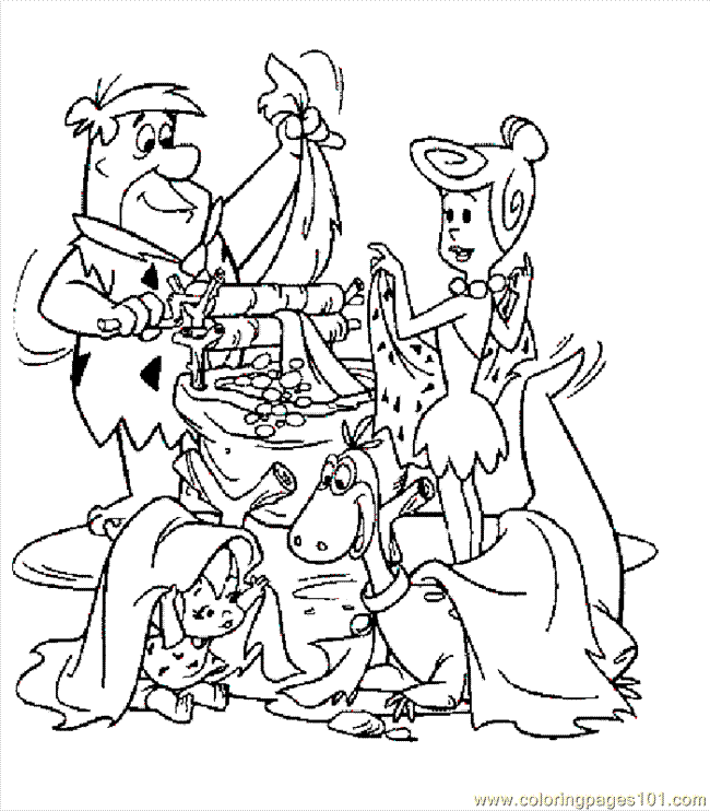 fred flinst Colouring Pages (page 2)