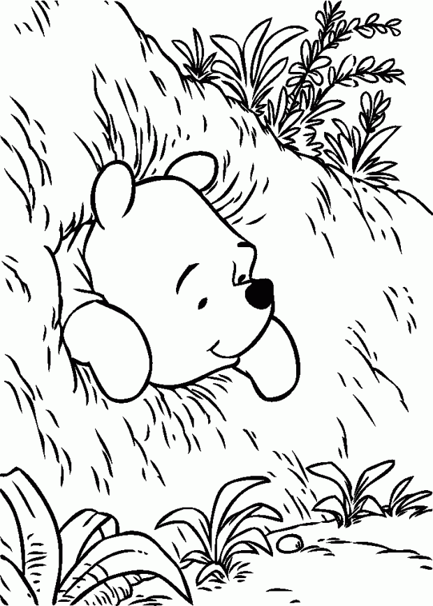 Free printable pooh bear coloring pages 10 : Fullcoloringpages.com