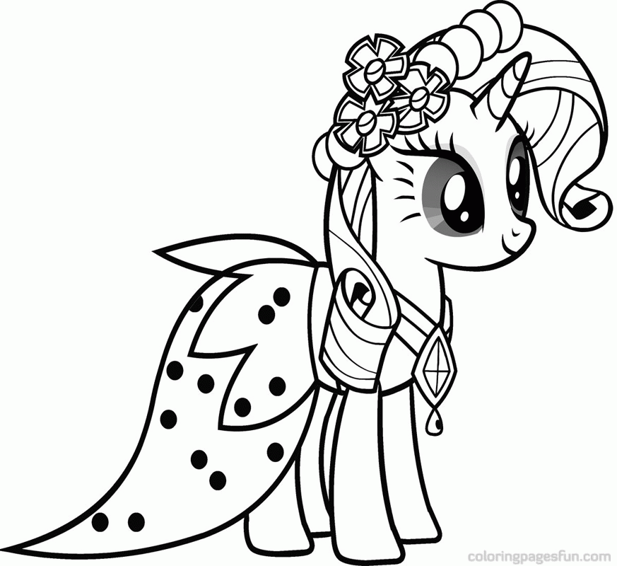 pony rarity Colouring Pages (page 3)