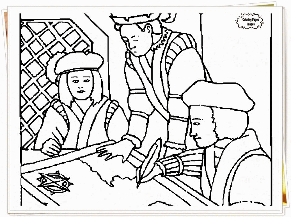 Easter And Free Christian Worksheets 265539 Columbus Day Coloring Page