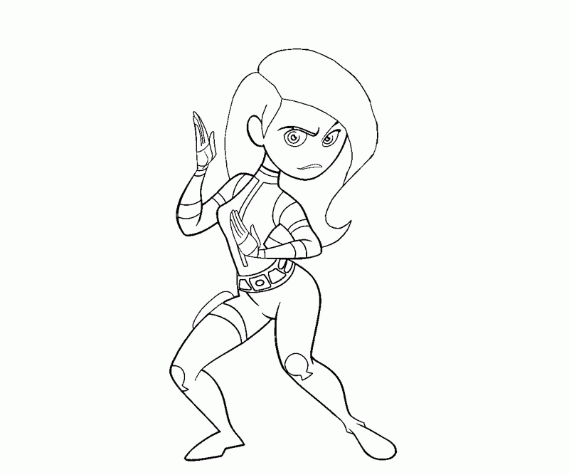 5 Kim Possible Coloring Page