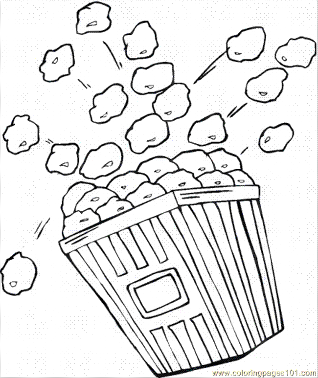 Coloring Pages Corn 11 (Food & Fruits > Others) - free printable