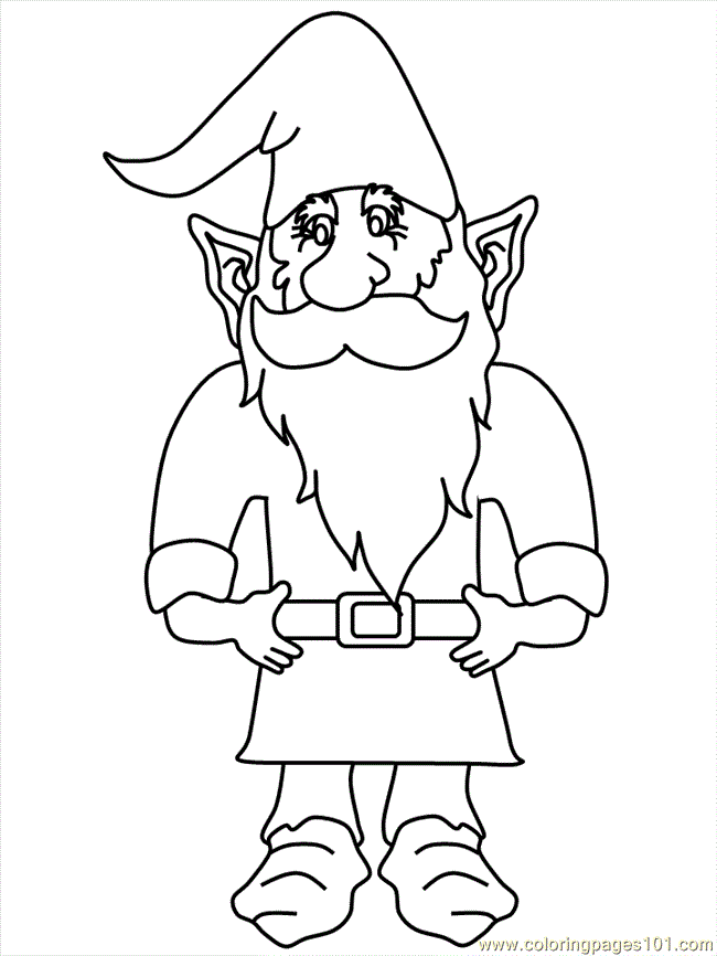 Coloring Pages Monster Gnome (Cartoons > Miscellaneous) - free