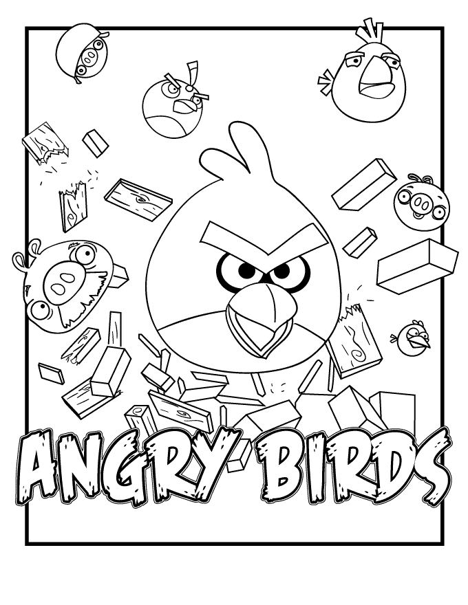 Angry Birds Printable Coloring Pages free | Goodhousekeepingtips