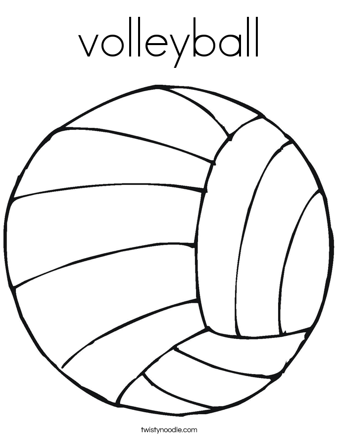 Volleyball Coloring Pages | Coloring Pages