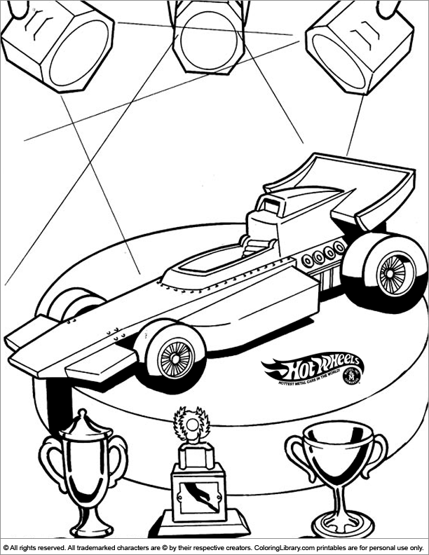Hotwheels coloring picture