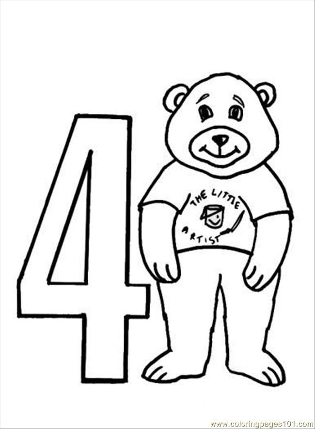 Daily Coloring Pages Numbers