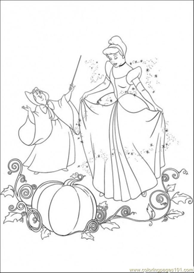 Cinderella Coloring Pages Printable