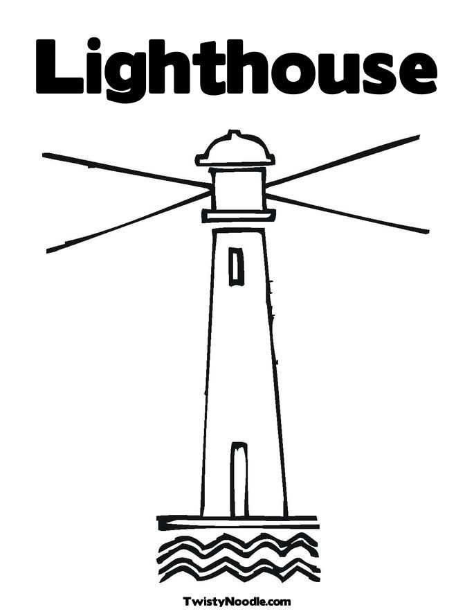 ancient lighthouse Colouring Pages