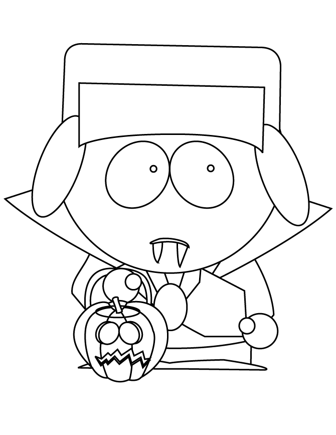 Kyle southpark Colouring Pages