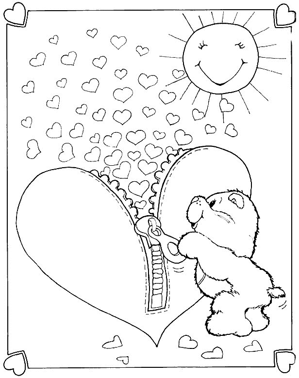 Care Bear Printable Coloring Pages - Free Printable Coloring Pages