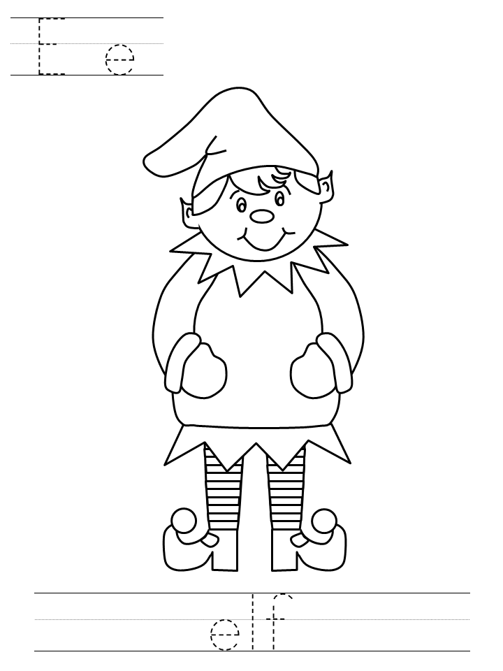 Elves Coloring Pages