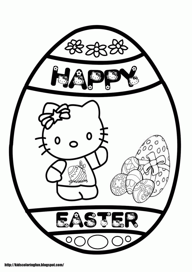 Pages Hello Kitty With The Title Easter Coloring Id 3314 246221
