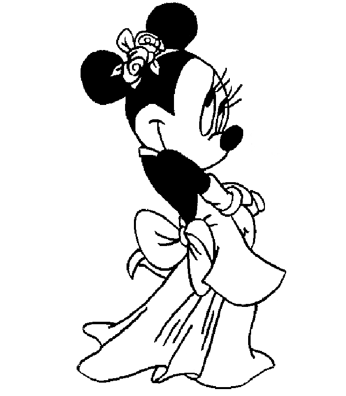 Minnie Mouse Coloring Pages | Disney Movies Posters HD Wallpapers